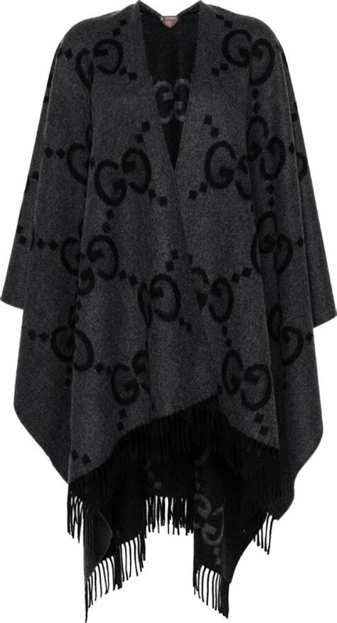 gucci black cape|Gucci poncho women's.